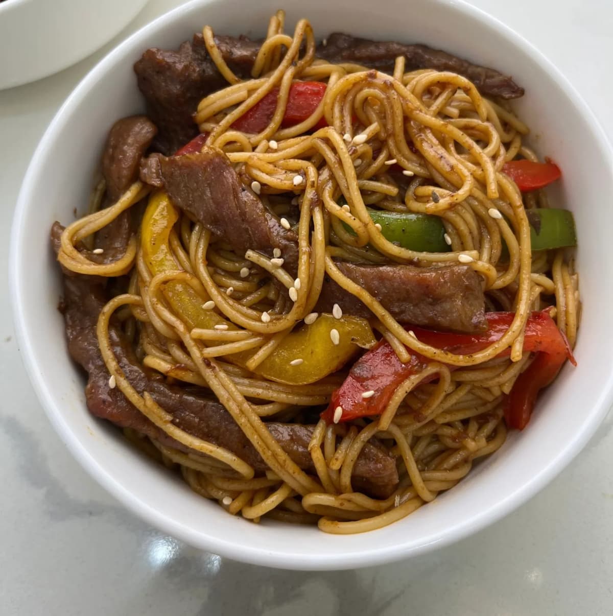 Beef Stir-Fry Spaghetti